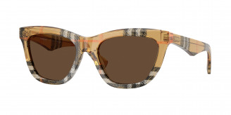 Burberry  BE4435 414673 Check Sand (Dark Brown)