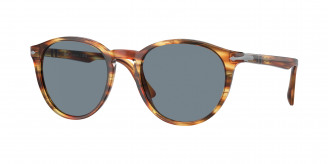 Persol  PO3152S 904356 Brown Striped Yellow (Light Blue)
