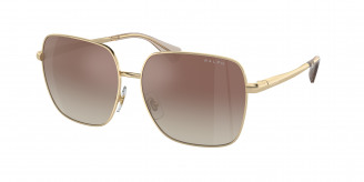 Ralph By Ralph Lauren  RA4142 9116B8 Shiny Pale Gold (Brown Mirror Gradient)