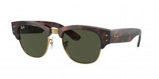 Ray-ban Mega Clubmaster RB0316S 990/31 Tortoise On Gold (Green)
