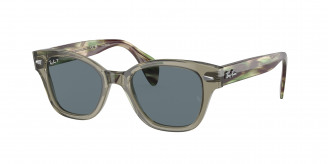 Ray-ban  RB0880S 66353R Transparent Green Polarized (Dark Blue)