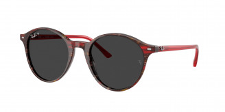 Ray-ban Bernard RB2230 141948 Transparent Shade Fantasy Red Polarized (Polar Black)