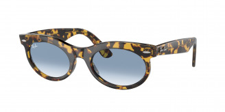 Ray-ban Wayfarer Oval RB2242 13323F Yellow Havana (Clear & Blue)