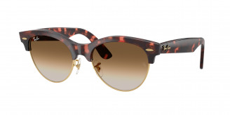 Ray-ban Clubmaster Way RB2341 143251 Pink Tortoise On Gold (Clear Gradient Brown)