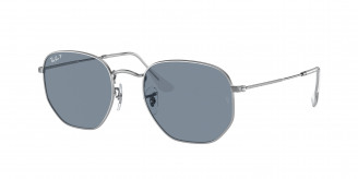Ray-ban Hexagonal RB3548N 003/02 Silver Polarized (Polar Blue)