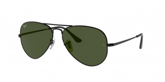Ray-ban Aviator Metal Ii RB3689 914831 Black (Green Classic G-15)