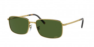 Ray-ban  RB3717 9196P1 Gold Polarized (Dark Green)