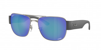 Ray-ban  RB3756CH 004/4L Gunmetal Polarized (Polar Grey Mirror Blue)