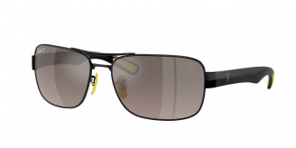 Ray-ban Ferrari  RB3763M F1205J Black Polarized (Grey Mir Grey Gradient Polar)