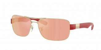 Ray-ban Ferrari  RB3763M F1216Q Pale Gold (Brown Mirror Red/Yellow)