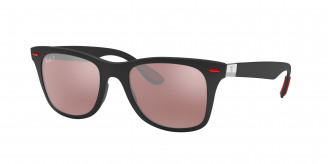 Ray-ban Ferrari Ferrari RB4195M F602H2 Black Polarized (Silver)