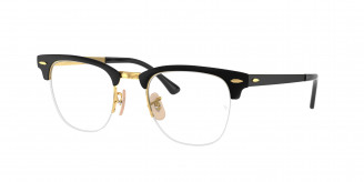 Ray-ban Ferrari Clubmaster Metal RX3716VM 2890 Black On Gold