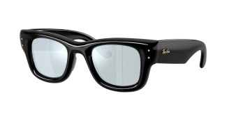 Ray-ban Wayfarer Puffer RB4940 601/30 Black (Green Mirror Silver Plan)