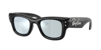 Ray-ban Wayfarer Puffer RB4940B 686430 Black (Green Mirror Silver Plan)