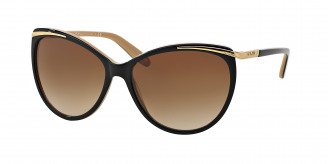 Ralph By Ralph Lauren Ra 5150 RA5150 109013 Shiny Black On Nude & Gold (gradient brown)