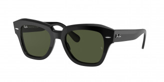 Ray-ban State Street RB2186 901/31 Black (g-15 green)