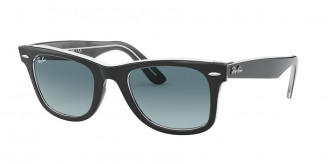 Ray-ban Wayfarer RB2140 12943M Black On Transparent (Blue Gradient)