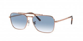 Ray-ban New Caravan RB3636 92023F Rose Gold (Clear Gradient Blue)