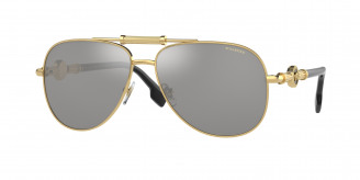 Versace  VE2236 1002Z3 Gold Polarized (Polar Grey Mirror Silver)