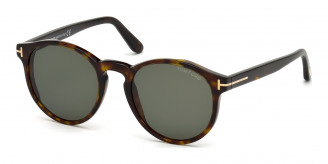 Tom Ford Ian-02 FT0591 52N Dark Havana / Green