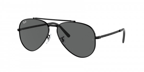 Ray ban aviator sunglasses black frame hot sale black lens