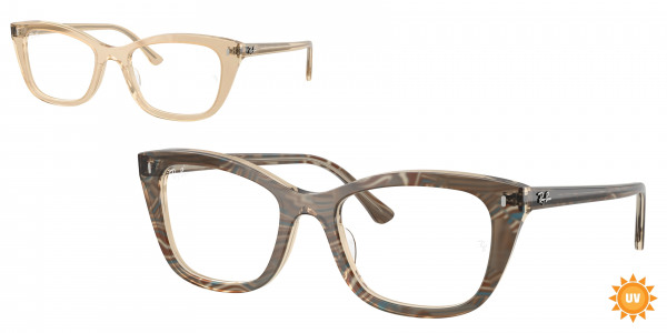rayban_vista_0rx5433_8294_photo_waves_brown rayban_vista_0rx5433_8294_photo_waves_brown