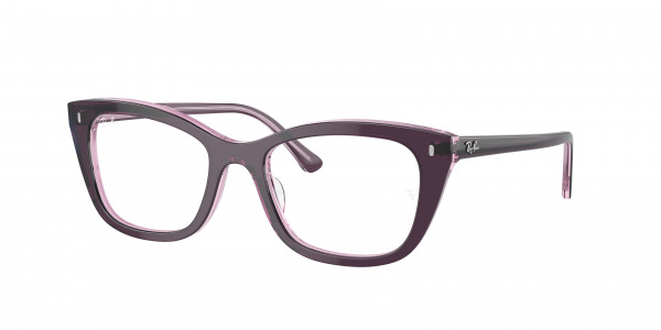 rayban_vista_0rx5433_8364_violet_on_transparent_pink