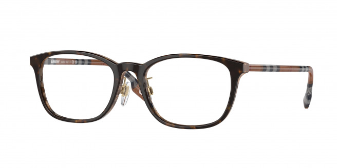 Burberry  BE2371D 4102 Top Dark Havana/check Brown