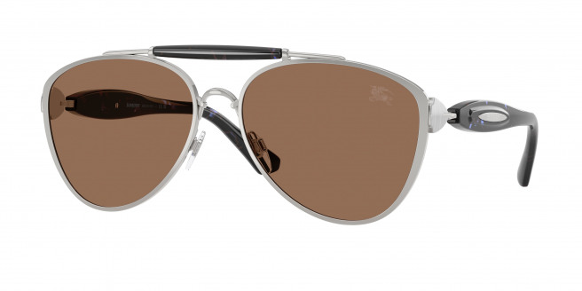 Burberry  BE3160 100573 Silver (Dark Brown)