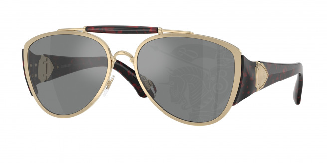 Burberry  BE3161 1109AI Light Gold (Dark Grey Tampo Silver)