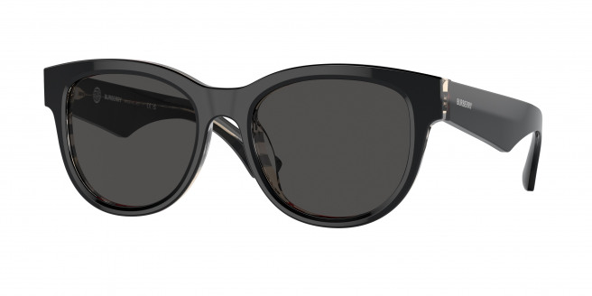 Burberry  BE4432U 412187 Top Black On Vintage Check (Dark Grey)