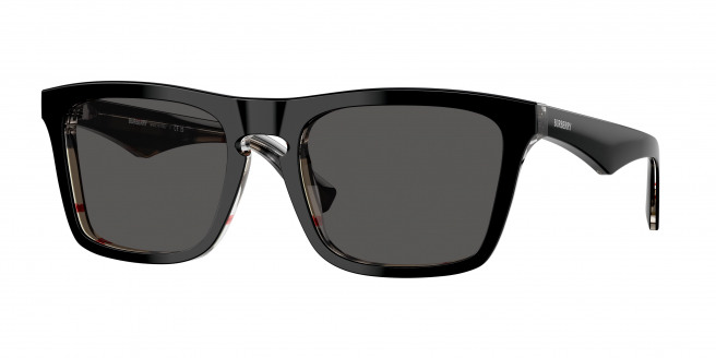 Burberry  BE4434 412187 Top Black On Vintage Check (Dark Grey)