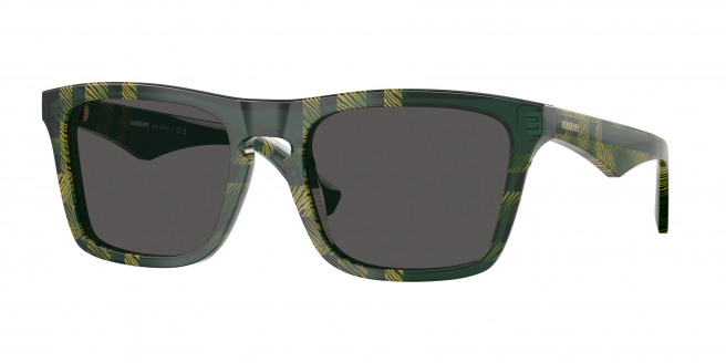 Burberry  BE4434 412587 Check Green (Dark Grey)