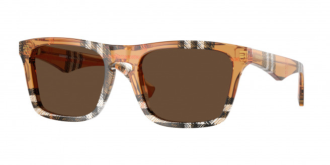 Burberry  BE4434 414673 Check Sand (Dark Brown)