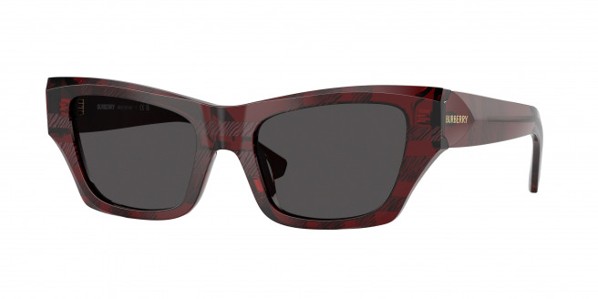 Burberry  BE4441U 411587 Check Red (Dark Grey)