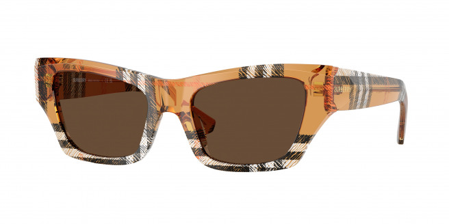Burberry  BE4441U 414673 Check Sand (Dark Brown)