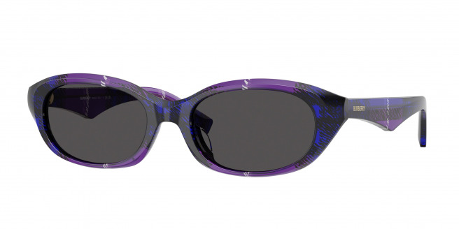 Burberry  BE4447D 411387 Check Violet (Dark Grey)