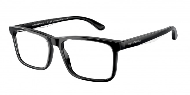 Emporio Armani  EA3227 6051 Shiny Black/top Crystal