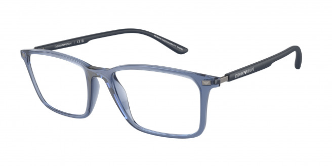 Emporio Armani  EA3237 6108 Shiny Transparent Blue