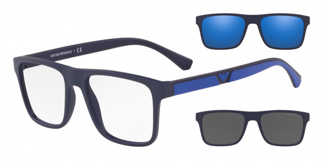 Emporio Armani  EA4115 57591W Matte Dark Blue (Clear)