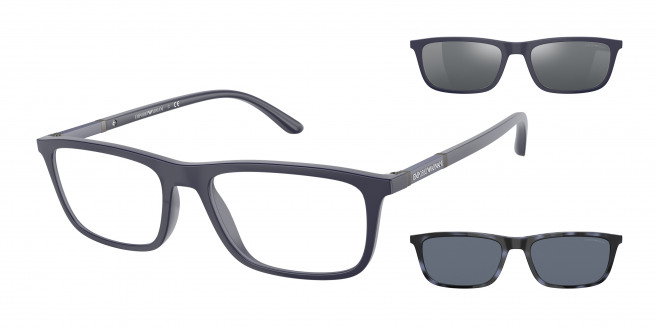 Emporio Armani  EA4160 50881W Matte Blue (Clear)