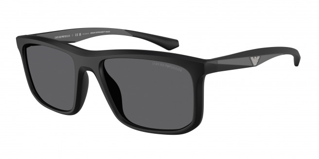 Emporio Armani  EA4234U 5001T3 Matte Black Polarized (Grey Polar)