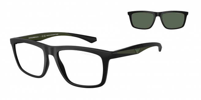 Emporio Armani  EA4235 50011W Matte Black (Clear)