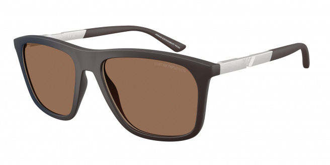 Emporio Armani  EA4237 6186EF Matte Dark Brown (Dark Brown Mirror Gold)