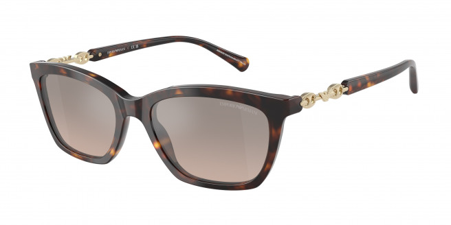 Emporio Armani  EA4238 50266I Shiny Havana (Brown Grad Grey Mirror Silver)