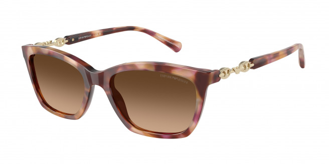 Emporio Armani  EA4238 619674 Shiny Havana Red (Gradient Brown)