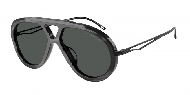 Emporio Armani  EA4242U 621187 Shiny Striped Grey (Dark Grey)