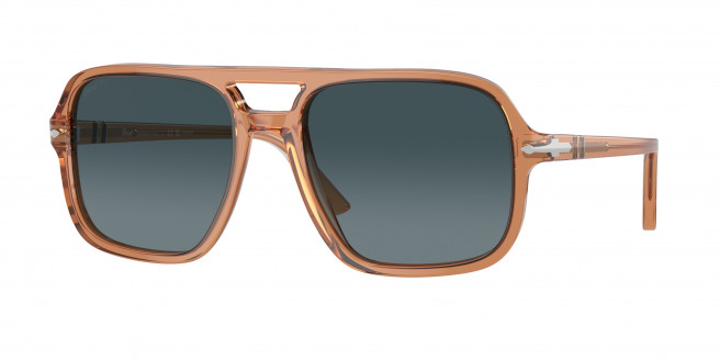 Persol  PO3328S 1213S3 Transparent Brown Polarized (Light Blue Gradient Dark Blue Polar)