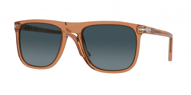 Persol  PO3336S 1213S3 Transparent Brown Polarized (Light Blue Gradient Dark Blue Polar)