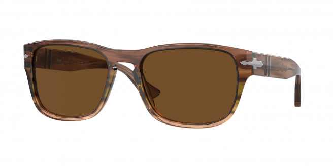 Persol  PO3341S 120757 Striped Brown Green Polarized (Polar Brown)